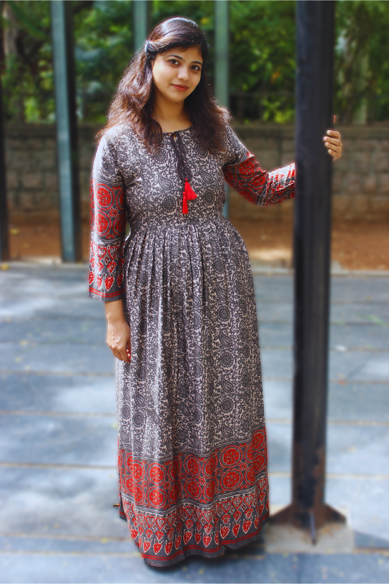 Floral Print Gown