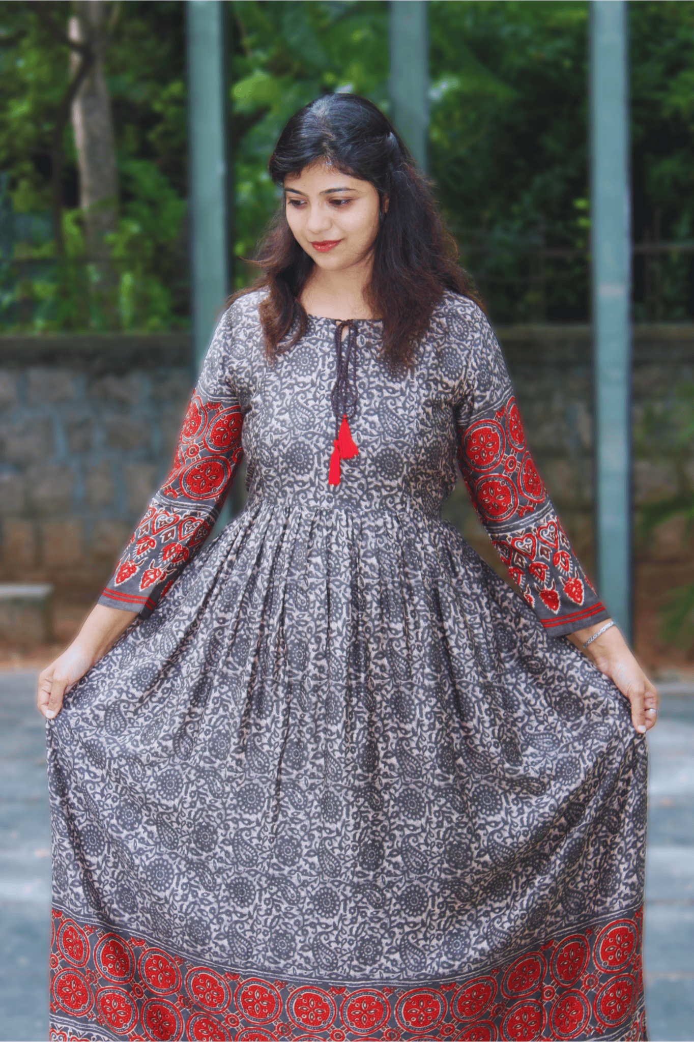Floral Print Gown