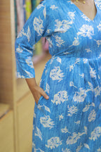 SKY GLOW FLORAL DRESS