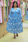 SKY GLOW FLORAL DRESS