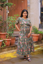 OLIVE GREEN GOWN