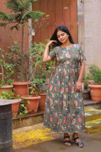 OLIVE GREEN GOWN
