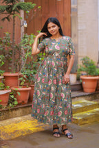 OLIVE GREEN GOWN