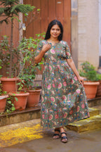 OLIVE GREEN GOWN