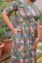 OLIVE GREEN GOWN