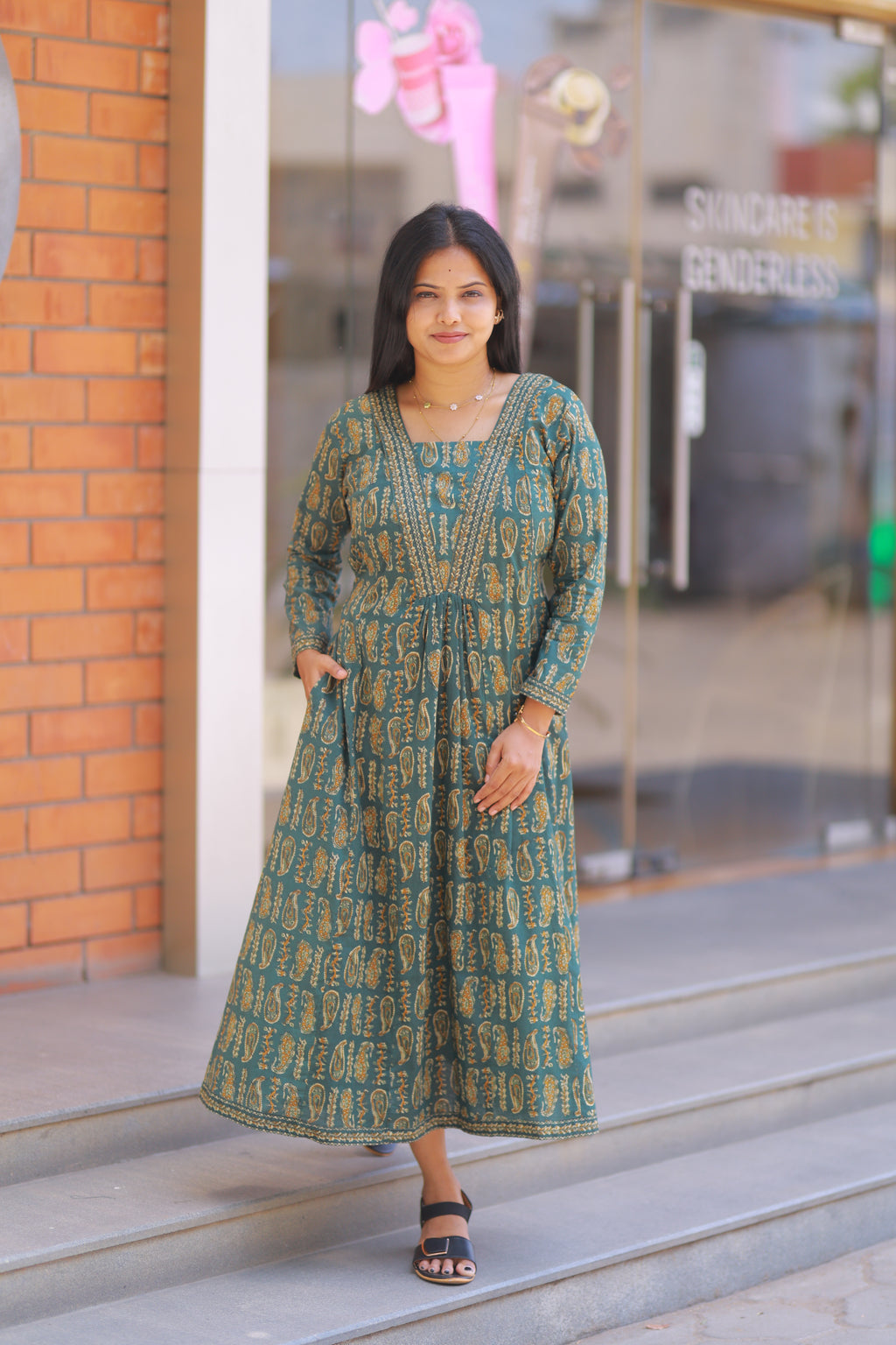 PINE GREEN DRESS