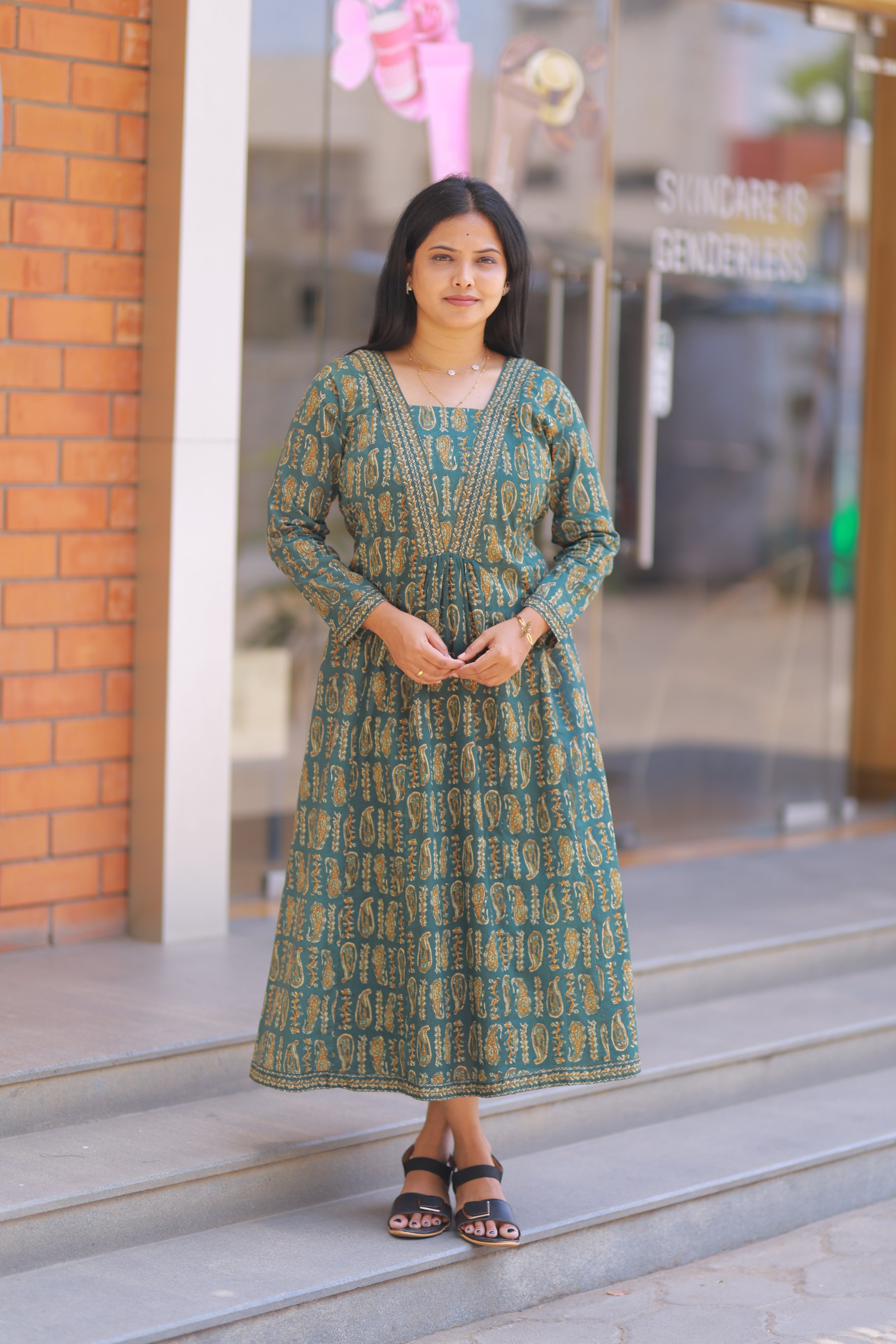 PINE GREEN DRESS