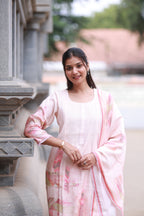 PINK LOTUS SUIT SET WITH DUPATTA