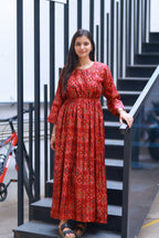 BANDHANI PRINTED MAXI