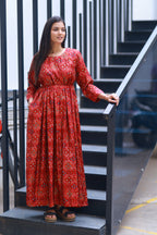 BANDHANI PRINTED MAXI