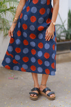 NAVY BLUE AND TERRA COTA