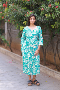 SEA GREEN IKKAT