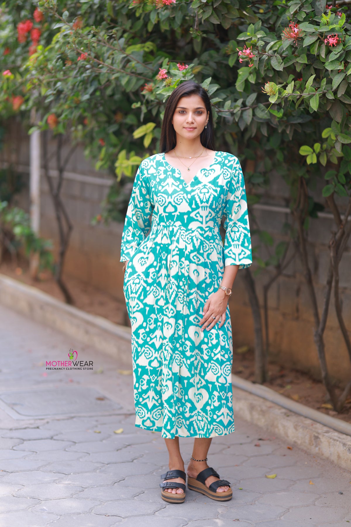 SEA GREEN IKKAT