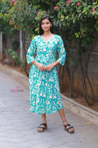 SEA GREEN IKKAT