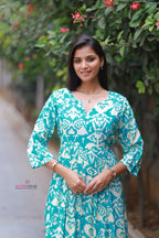 SEA GREEN IKKAT
