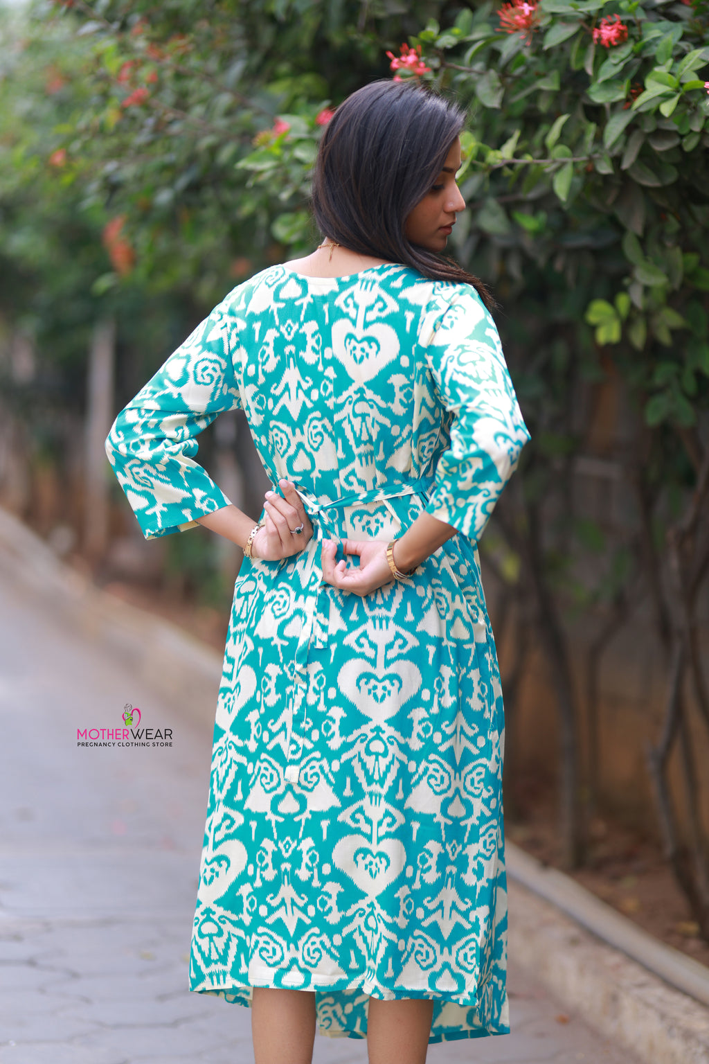 SEA GREEN IKKAT