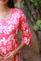 CORAL PINK FLORAL