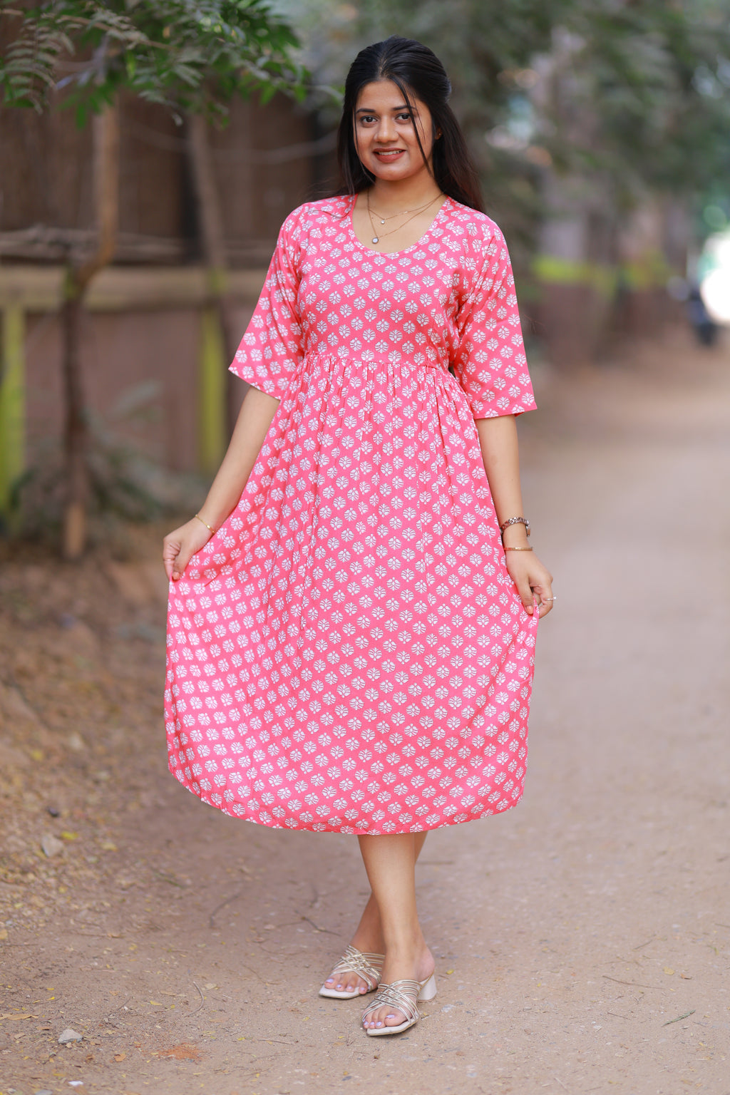 BERRY MIDI DRESS
