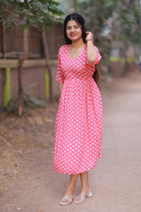 BERRY MIDI DRESS