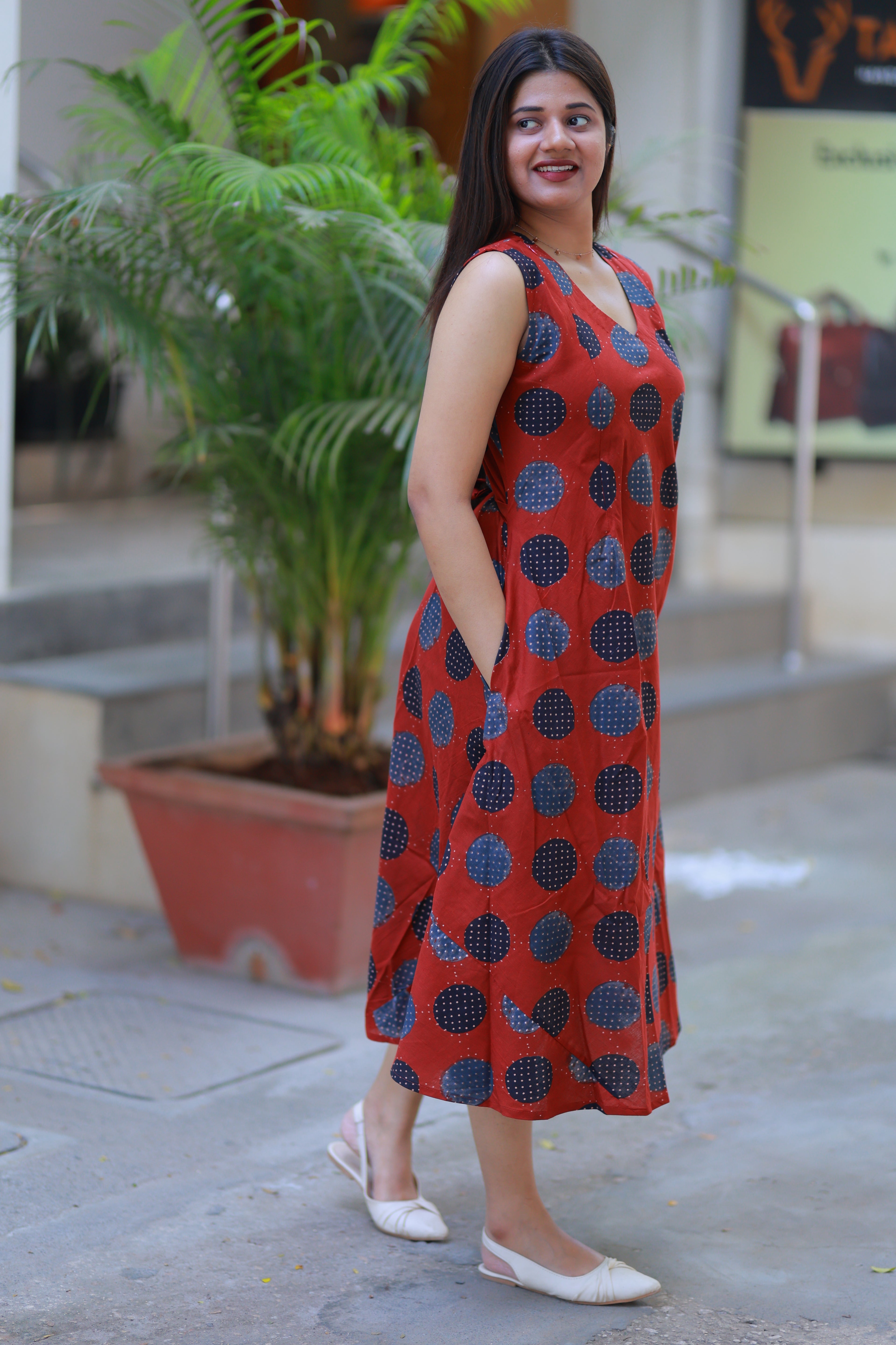 RETRO DOT DRESS