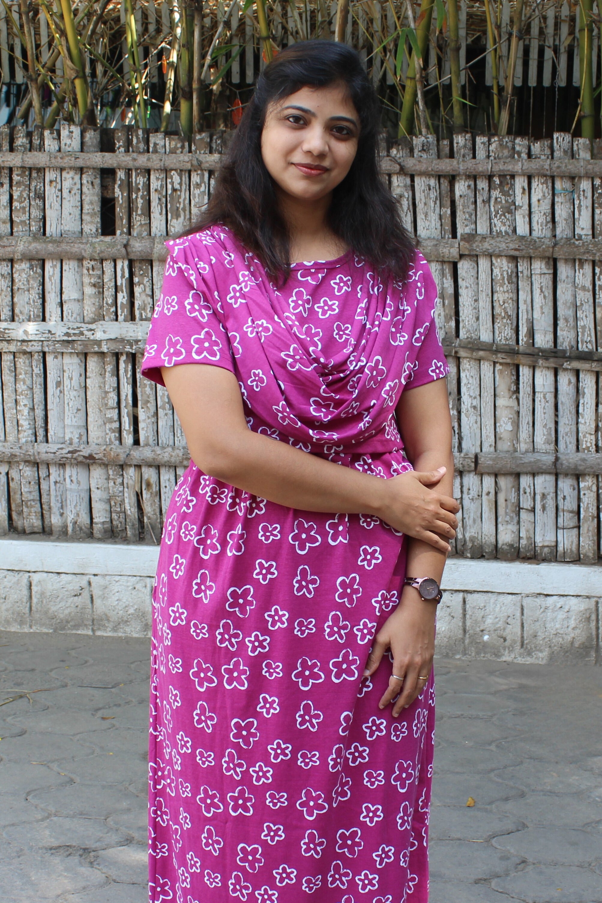 Floral Magenta | zipless maternity