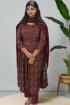 RUST ROYALE ANARKALI SET