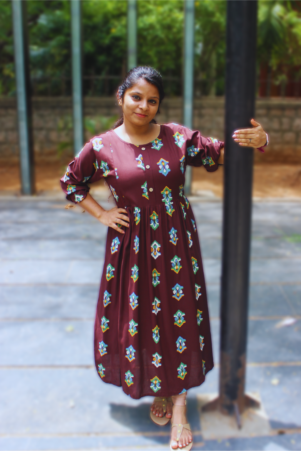 GEOMETRIC PRINT DRESS