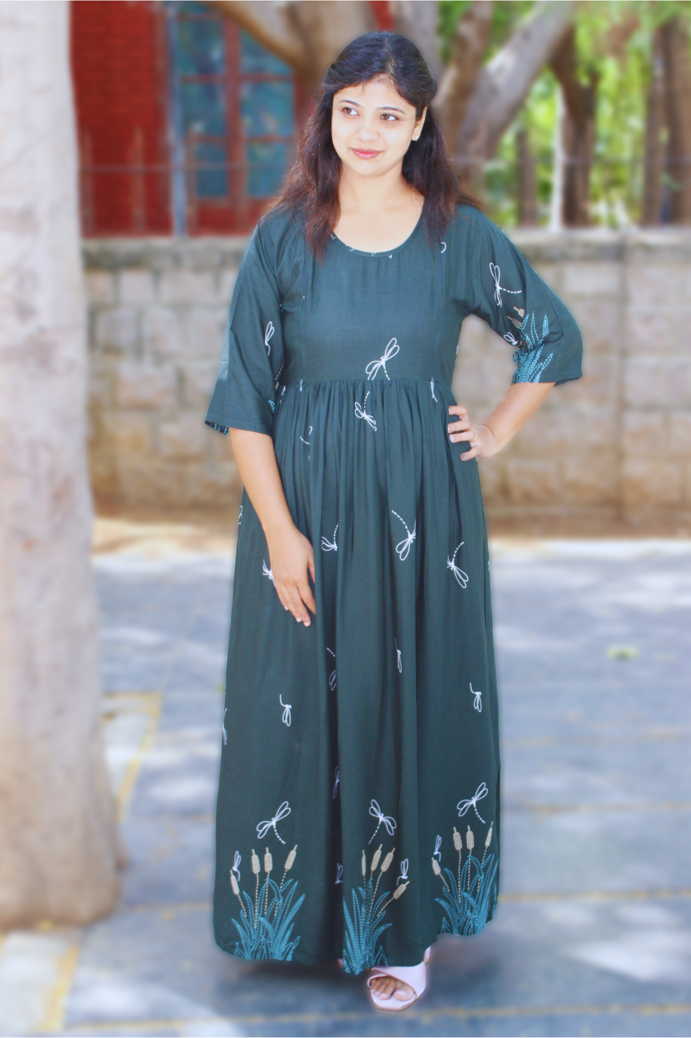 FOREST GREEN WHISPER MAXI