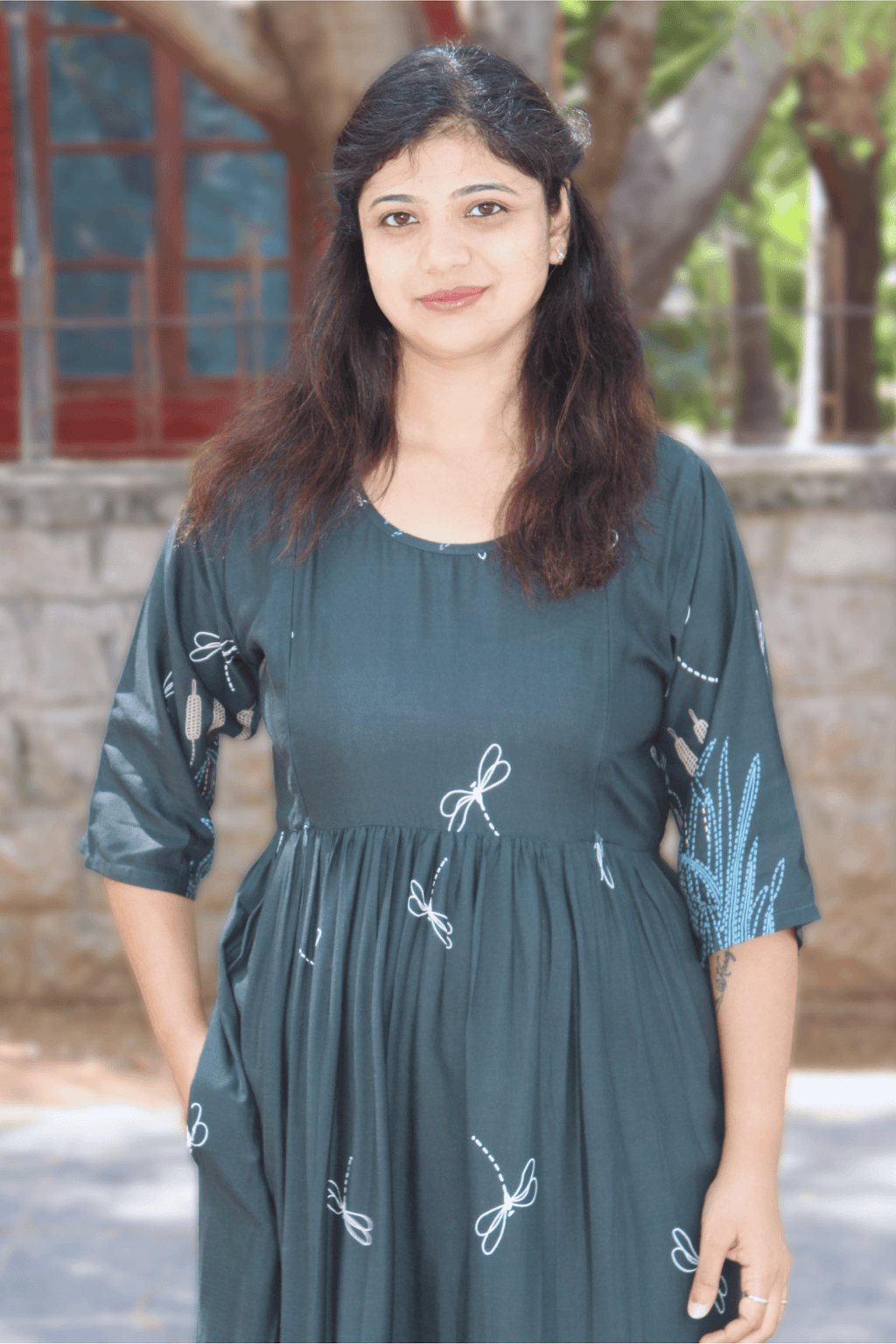 FOREST GREEN WHISPER MAXI