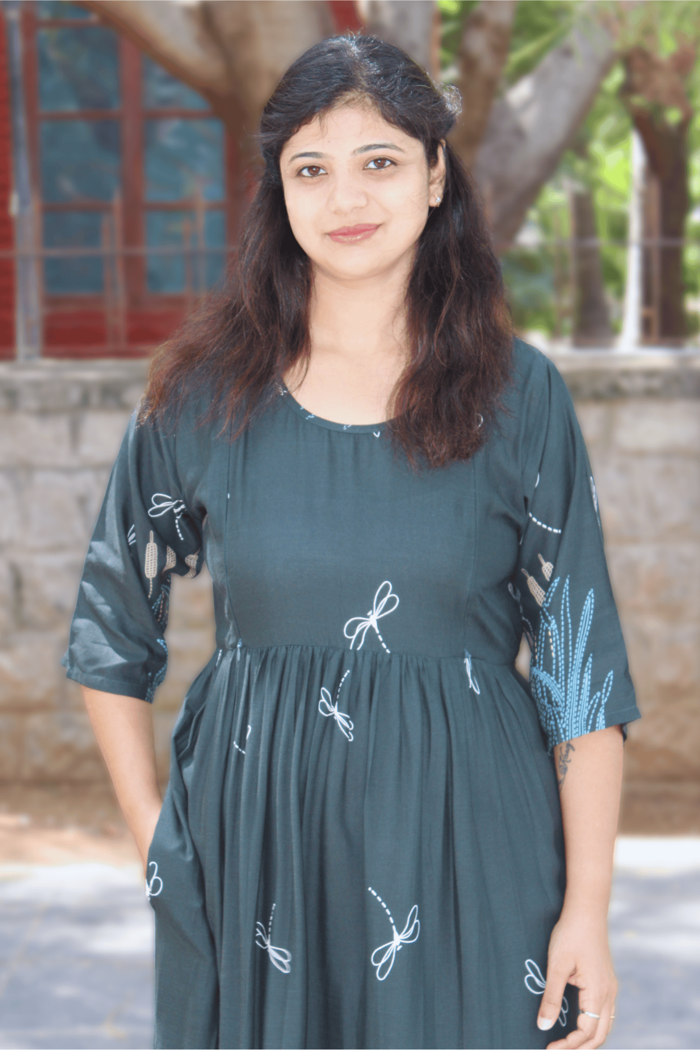 FOREST GREEN WHISPER MAXI