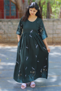 FOREST GREEN WHISPER MAXI