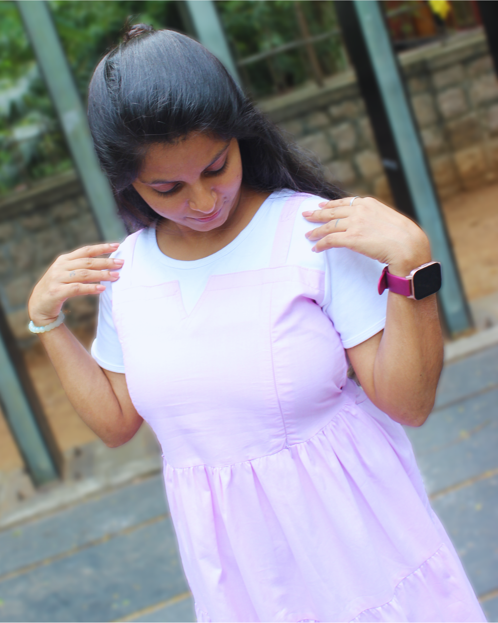 LAVENDER TIERED DRESS