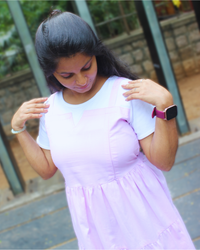LAVENDER TIERED DRESS