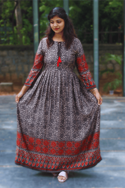 Floral Print Gown