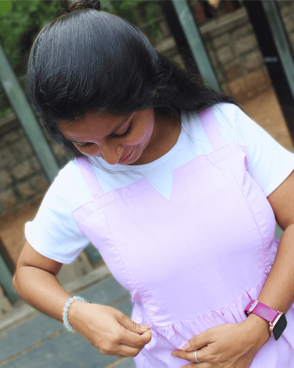 LAVENDER TIERED DRESS