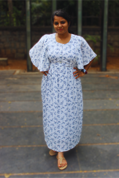 LEAF PRINT DRESS
