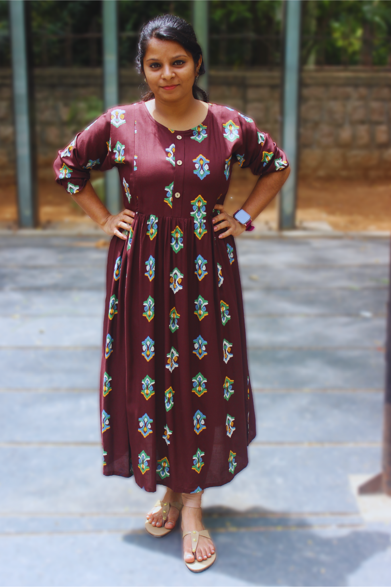 GEOMETRIC PRINT DRESS