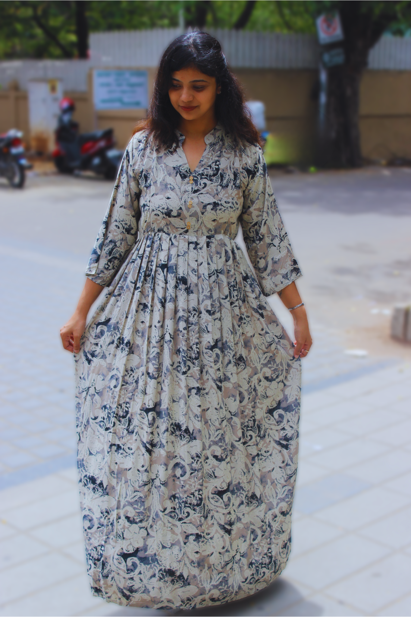 ELEGANT PRINTED MAXI