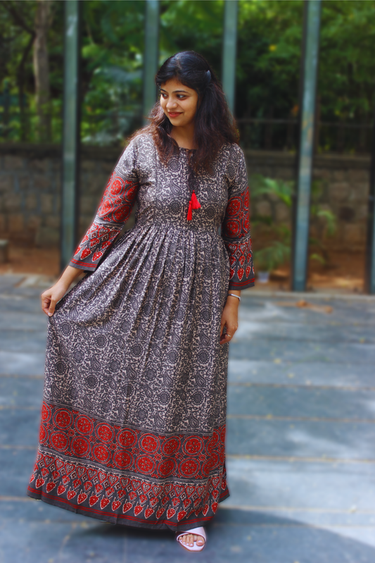 Floral Print Gown