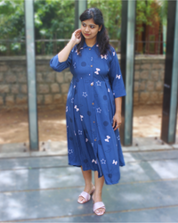 INDIGO STAR DRESS