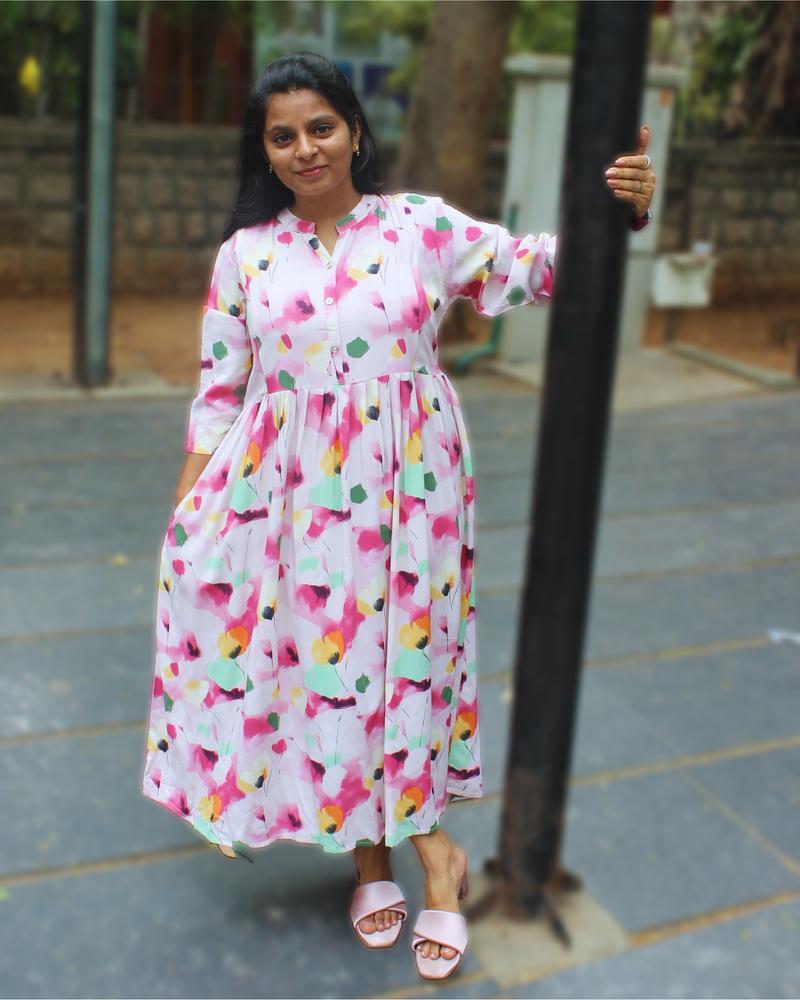 WATER COLOUR DRESS