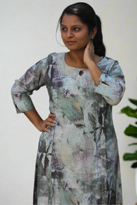 LEAF PRINT KURTA SET